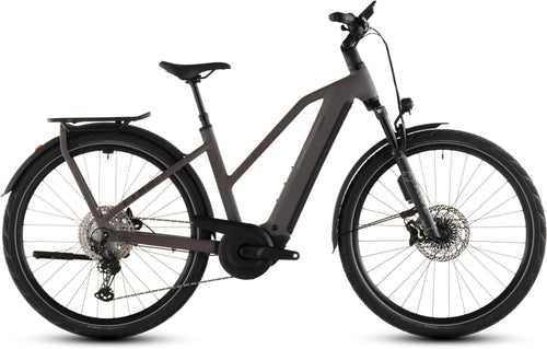 2026 Cube Cube Kathmandu Hybrid Exc 800 Trapeze Electric Hybrid Bikes In Cedar And Chrome