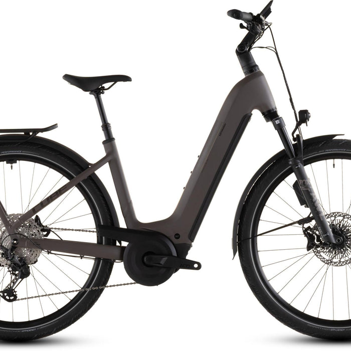 2026 Cube Cube Kathmandu Hybrid Exc 800 Easy Entry Electric Hybrid Bikes In Cedar And Chrome
