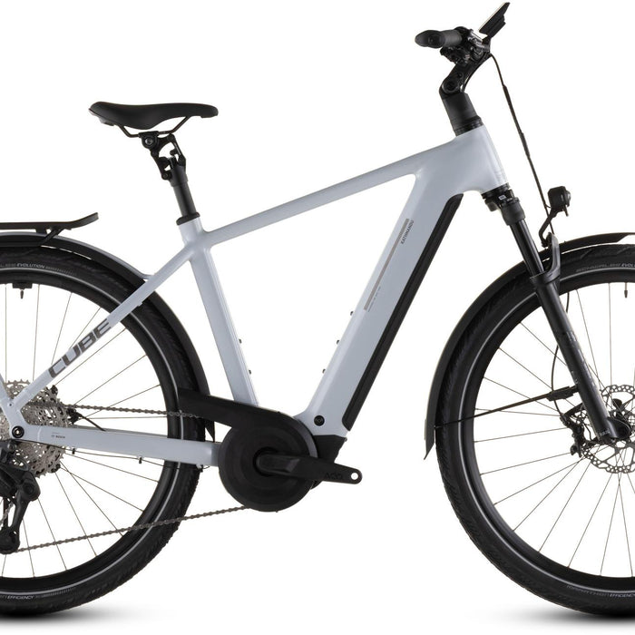 2026 Cube Cube Kathmandu Hybrid Slx 800 Electric Hybrid Bikes In Foggrey And Grey