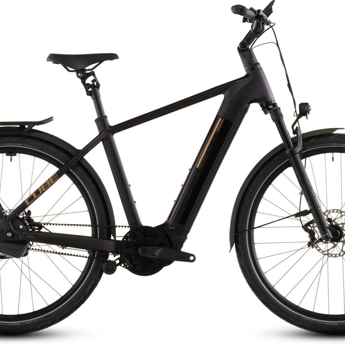 2026 Cube Cube Kathmandu Hybrid Comfort Slx 800 Electric Hybrid Bikes In Solareclipse And Gold