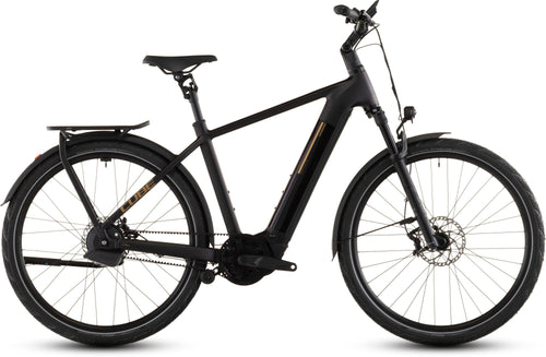 2026 Cube Cube Kathmandu Hybrid Comfort Slx 800 Electric Hybrid Bikes In Solareclipse And Gold