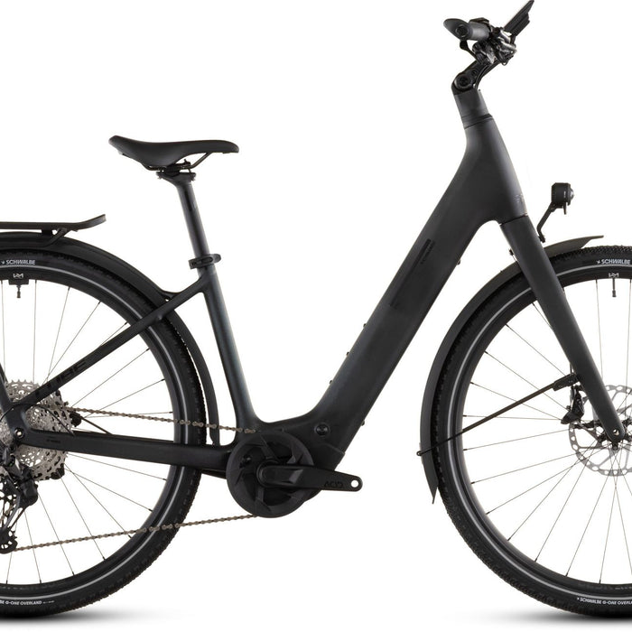 2026 Cube Cube Kathmandu Hybrid C:62 Slx 400X Easy Entry Electric Hybrid Bikes In Liquidblack And Bluedust