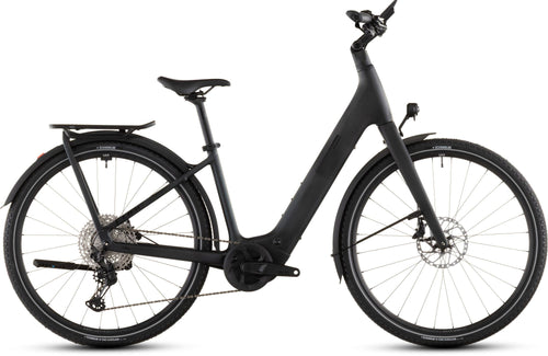 2026 Cube Cube Kathmandu Hybrid C:62 Slx 400X Easy Entry Electric Hybrid Bikes In Liquidblack And Bluedust