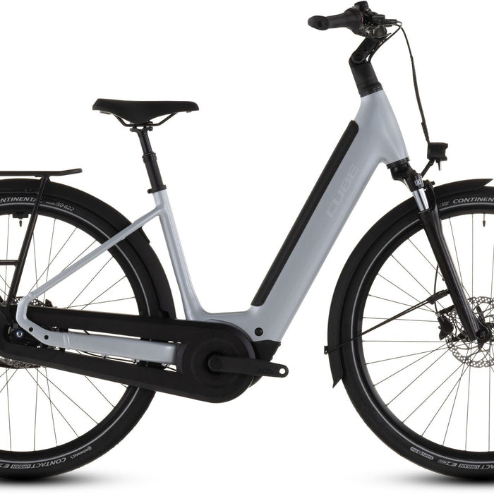 2026 Cube Cube Supreme Hybrid Comfort One 600 Easy Entry Electric Hybrid Bikes In Foggrey And Reflex