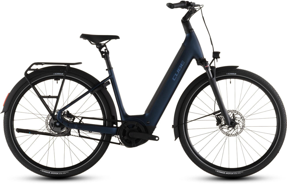 2026 Cube Cube Supreme Hybrid Deluxe One 600 Easy Entry Electric Hybrid Bikes In Indigoblue And Switch