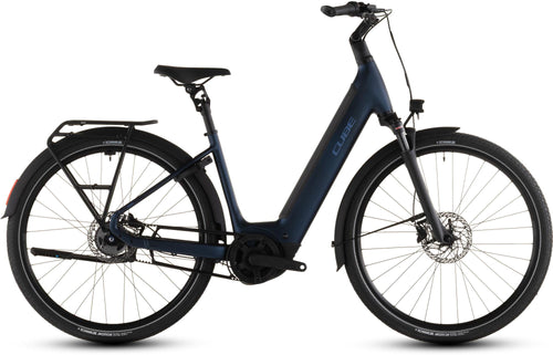 2026 Cube Cube Supreme Hybrid Deluxe One 600 Easy Entry Electric Hybrid Bikes In Indigoblue And Switch