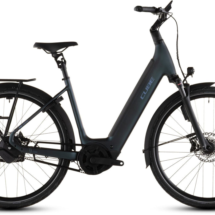 2026 Cube Cube Supreme Hybrid Deluxe Slt 600 Easy Entry Electric Hybrid Bikes In Metalblue And Reflex