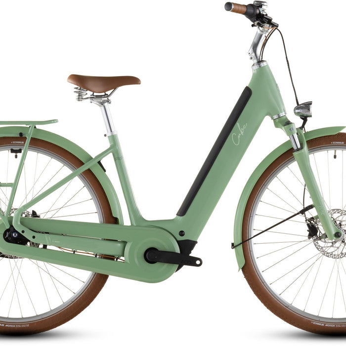 2026 Cube Cube Aruba Hybrid 600 Easy Entry Electric Hybrid Bikes In Cactus And Brown