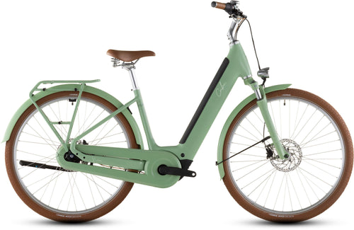 2026 Cube Cube Aruba Hybrid 600 Easy Entry Electric Hybrid Bikes In Cactus And Brown