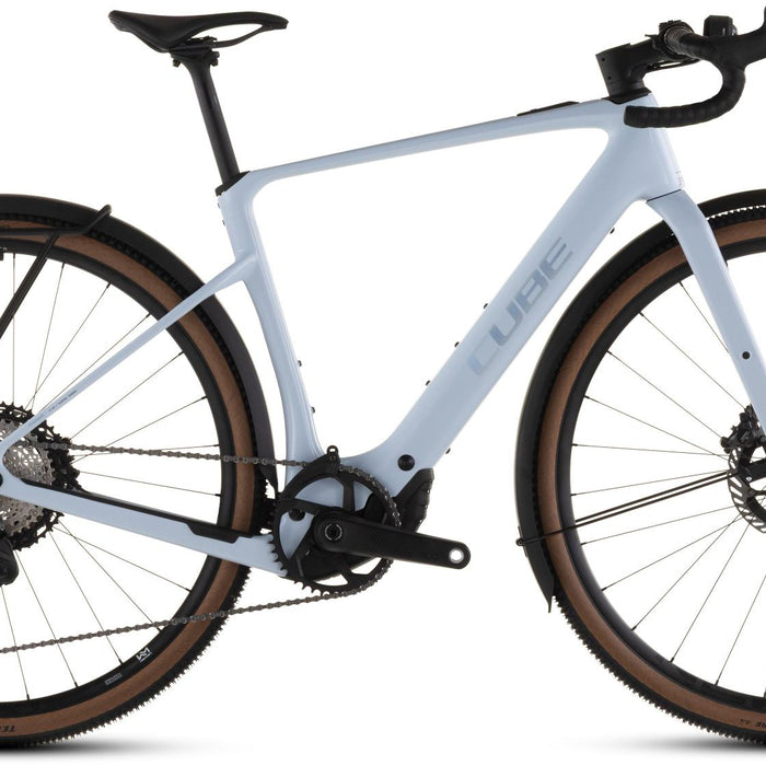 2026 Cube Cube Nuroad Hybrid C:62 Slx 400X Fe Electric Gravel Bike In Iceblue And Prism