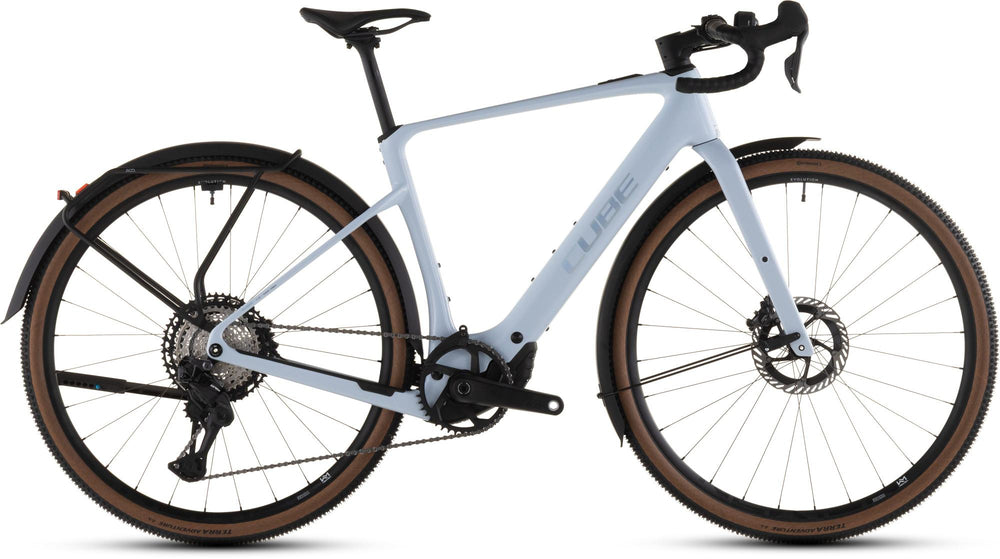 2026 Cube Cube Nuroad Hybrid C:62 Slx 400X Fe Electric Gravel Bike In Iceblue And Prism
