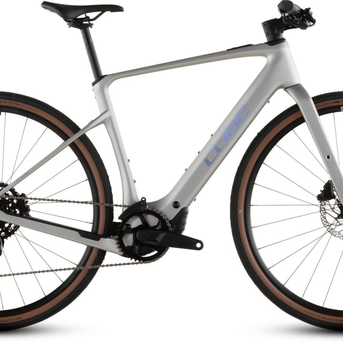 2026 Cube Cube Nulane Hybrid C:62 Race 400X Electric Hybrid Bikes In Sleekgrey And Prism