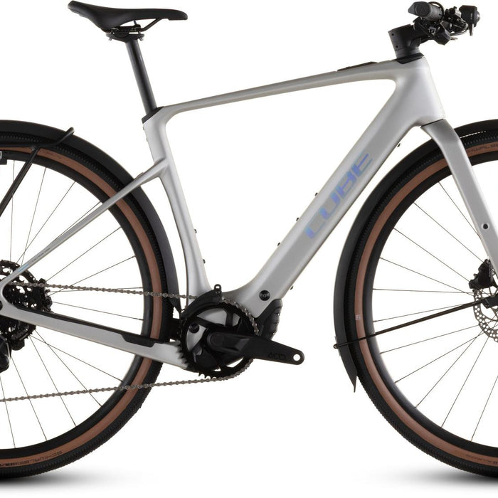 2026 Cube Cube Nulane Hybrid C:62 Race 400X Fe Electric Hybrid Bikes In Sleekgrey And Prism