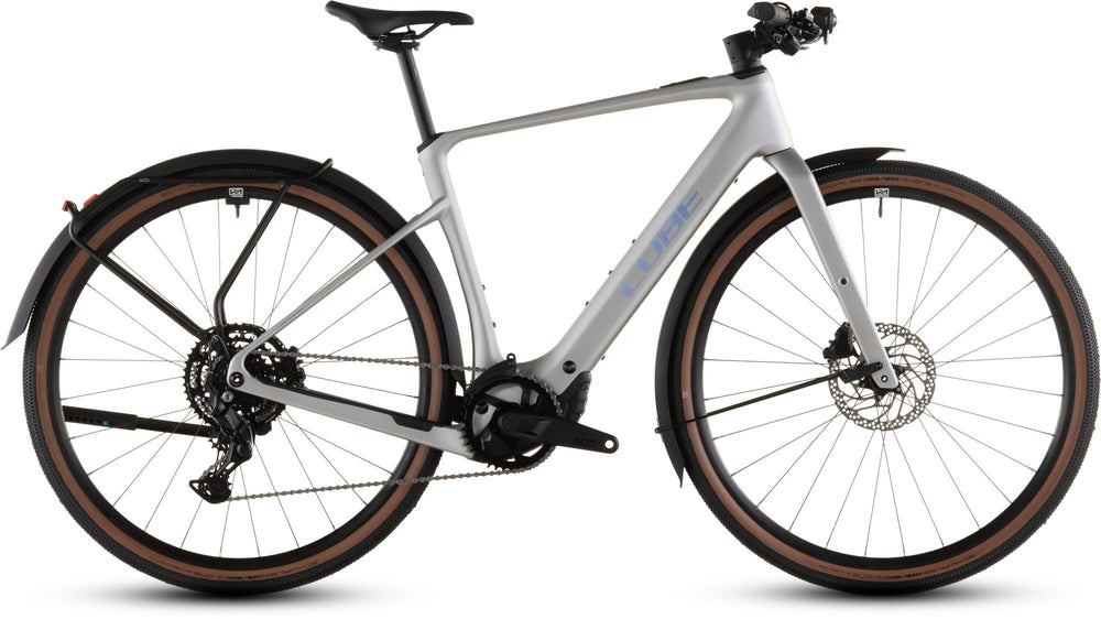 2026 Cube Cube Nulane Hybrid C:62 Race 400X Fe Electric Hybrid Bikes In Sleekgrey And Prism