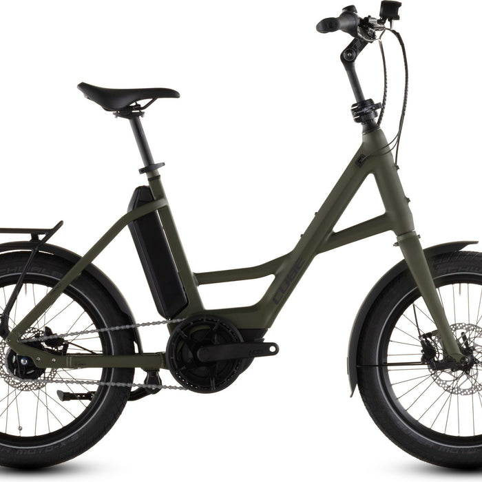 2026 Cube Cube Compact Hybrid Comfort 545 Electric Hybrid Bikes In Reedgreen And Reflex