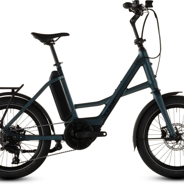 2026 Cube Cube Compact Hybrid 545 Electric Hybrid Bikes In Royalgreen And Black