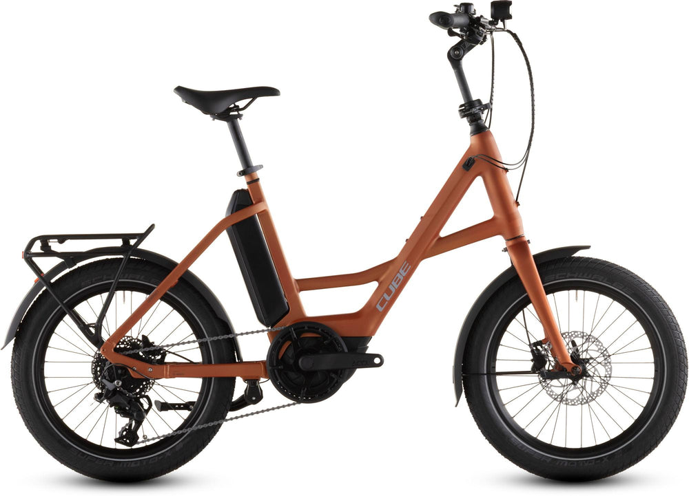 2026 Cube Cube Compact Hybrid 545 Electric Hybrid Bikes In Rustorange And Reflex