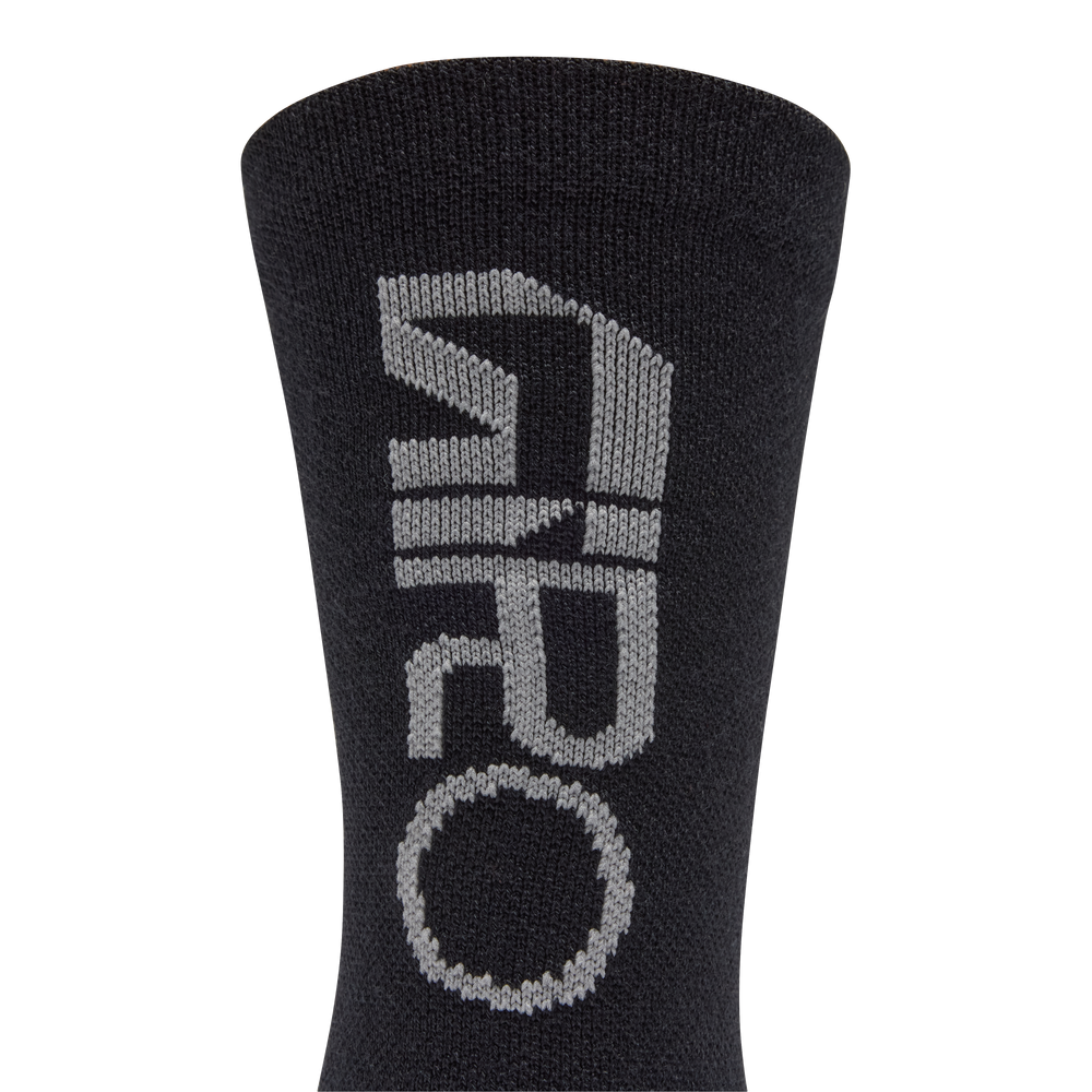 2026 GIRO Winter Merino Wool Unisex Cycling Socks in Black/Grey-image-4