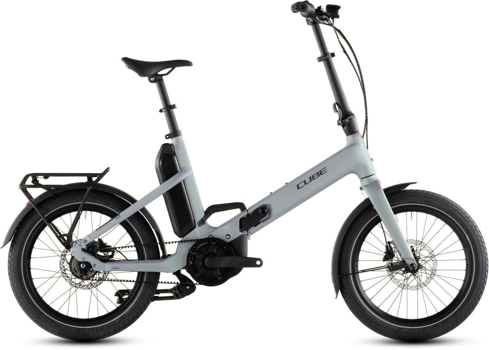 2026 Cube Cube Fold Hybrid Comfort 545 Electric Hybrid Bikes In Seagrey And Reflex