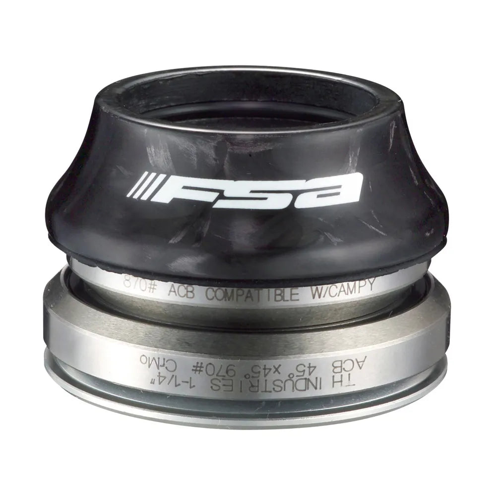 Serie Sterzo Integrata FSA ORBIT C-33, Per Tubo Sterzo Conico 1-1/8 - 1-1/4, Colore Nero