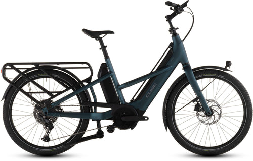 2026 Cube Cube Longtail Hybrid 800 Electric Hybrid Bikes In Royalgreen And Black