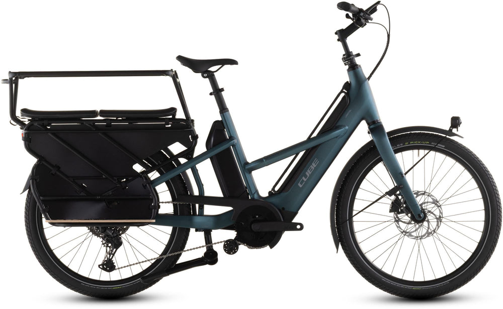 2026 Cube Cube Longtail Hybrid Family 800 Electric Hybrid Bikes In Royalgreen And Black
