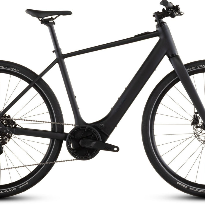 2026 Cube Cube Editor Hybrid Pro 400X Electric Hybrid Bikes In Coal And Prism