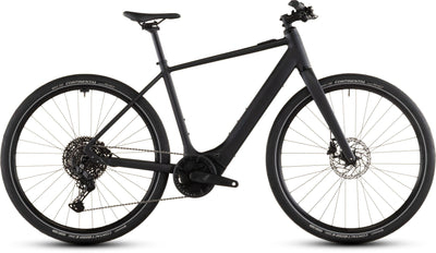 2026 Cube Cube Editor Hybrid Pro 400X Electric Hybrid Bikes In Coal And Prism