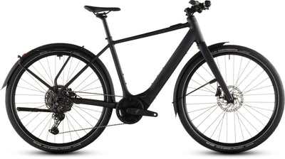 2026 Cube Cube Editor Hybrid Pro 400X Fe Electric Hybrid Bikes In Coal And Prism