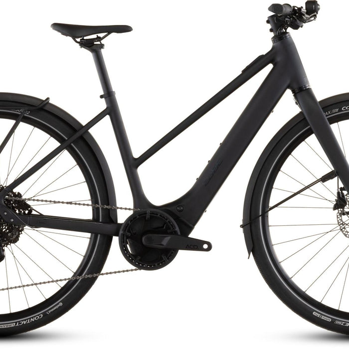 2026 Cube Cube Editor Hybrid Pro 400X Fe Trapeze Electric Hybrid Bikes In Coal And Prism