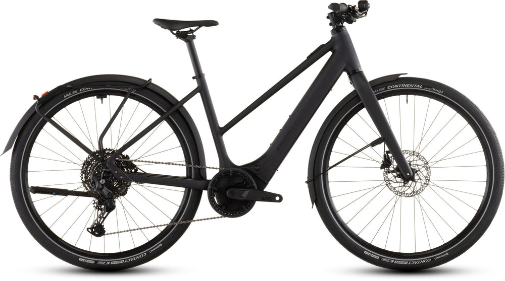 2026 Cube Cube Editor Hybrid Pro 400X Fe Trapeze Electric Hybrid Bikes In Coal And Prism