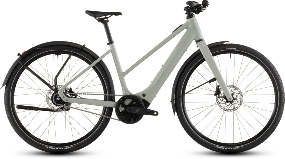 2026 Cube Cube Editor Hybrid Slx 400X Fe Trapeze Electric Hybrid Bikes In Reedbeige And Chrome