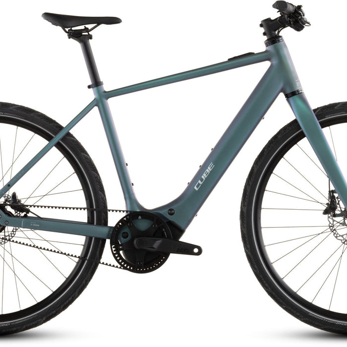 2026 Cube Cube Editor Hybrid Slt 400X Electric Hybrid Bikes In Smaragdgrey And Prism