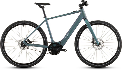 2026 Cube Cube Editor Hybrid Slt 400X Electric Hybrid Bikes In Smaragdgrey And Prism