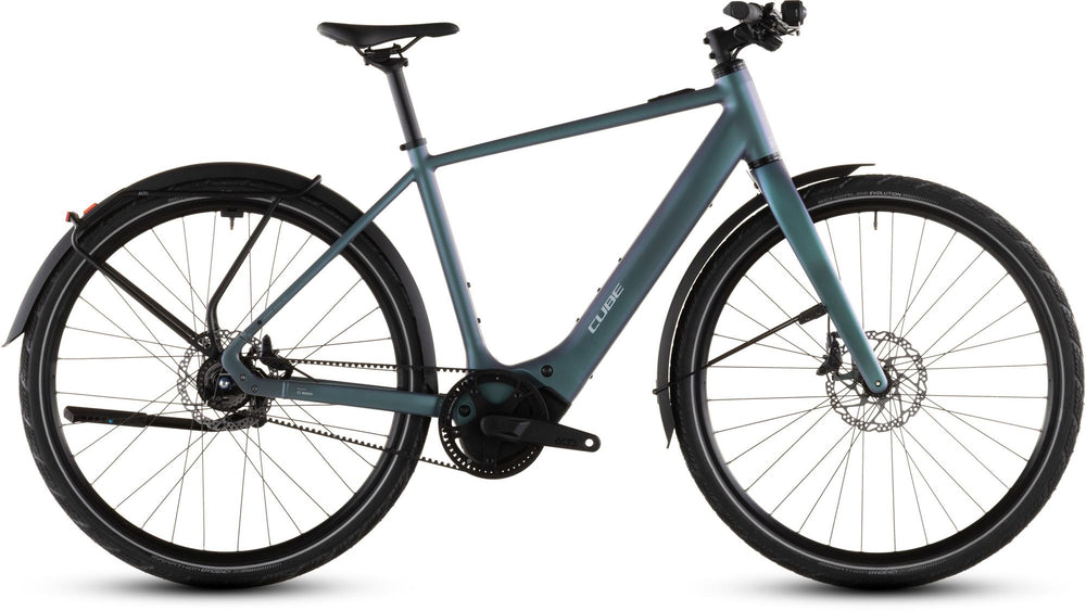 2026 Cube Cube Editor Hybrid Slt 400X Fe Electric Hybrid Bikes In Smaragdgrey And Prism