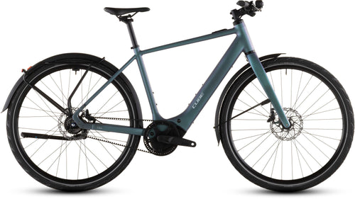 2026 Cube Cube Editor Hybrid Slt 400X Fe Electric Hybrid Bikes In Smaragdgrey And Prism