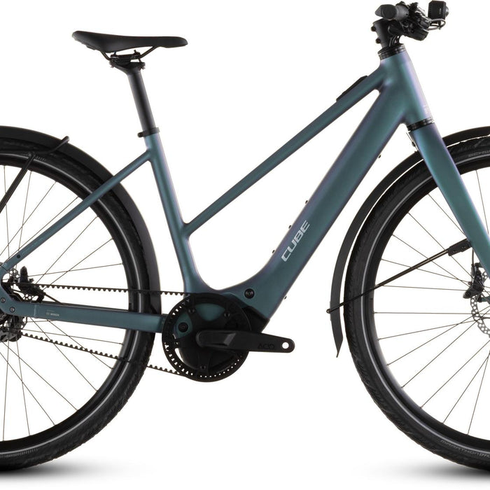 2026 Cube Cube Editor Hybrid Slt 400X Fe Trapeze Electric Hybrid Bikes In Smaragdgrey And Prism