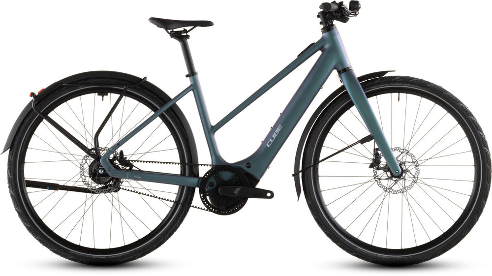 2026 Cube Cube Editor Hybrid Slt 400X Fe Trapeze Electric Hybrid Bikes In Smaragdgrey And Prism