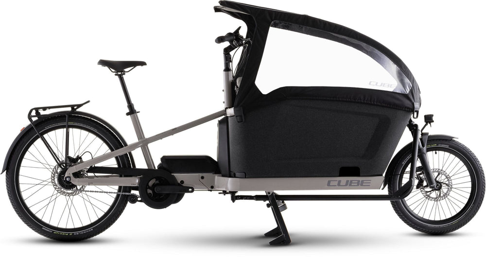 2026 Cube Cube Cargo Hybrid Comfort Pro Family 800 Electric Hybrid Bikes In Oatgrey And Reflex