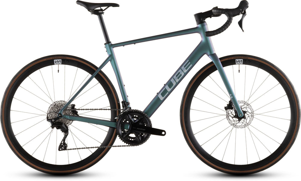 2026 Cube Cube Attain Slx Road Bike In Smaragdgrey And Prism