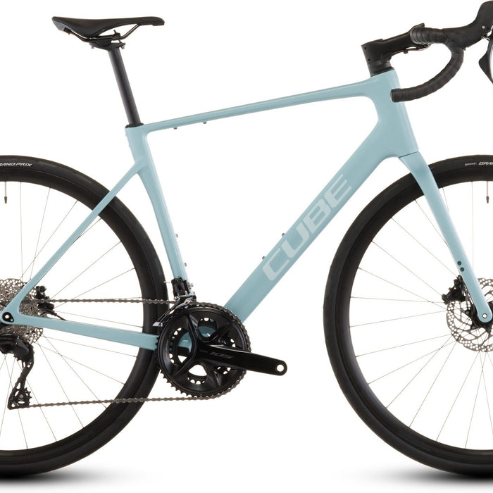 2026 Cube Cube Attain C:62 Race Road Bike In Skylightblue And Cyan