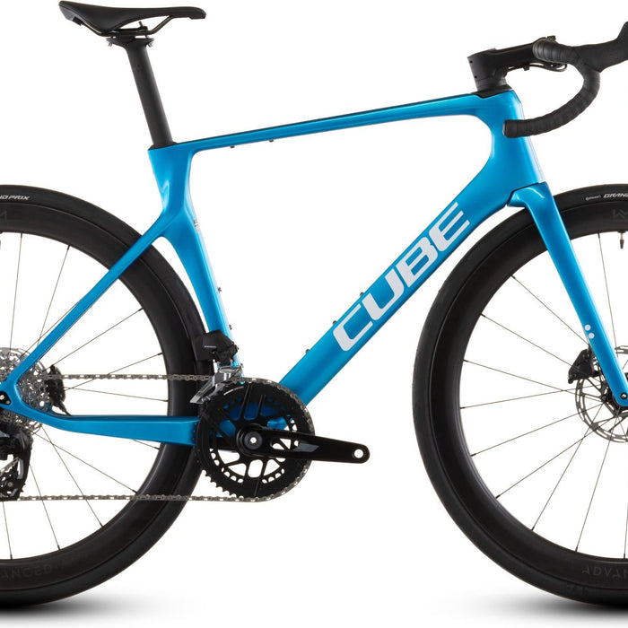 2026 Cube Cube Agree C:62 Ex Road Bike In Topasblue And White