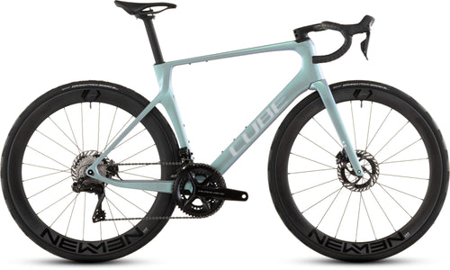 2026 Cube Cube Agree C:62 Slt Road Bike In Greenfusion And White