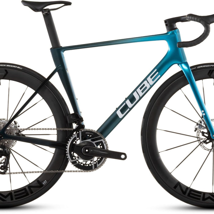 2026 Cube Cube Litening Air C:68X Slx Road Bike In Chromeblue And Liquidblue