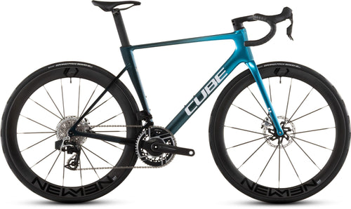 2026 Cube Cube Litening Air C:68X Slx Road Bike In Chromeblue And Liquidblue
