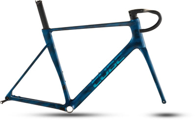 2026 Cube Cube Litening Air C:68X Frameset In Liquidbluegrid And Chrome