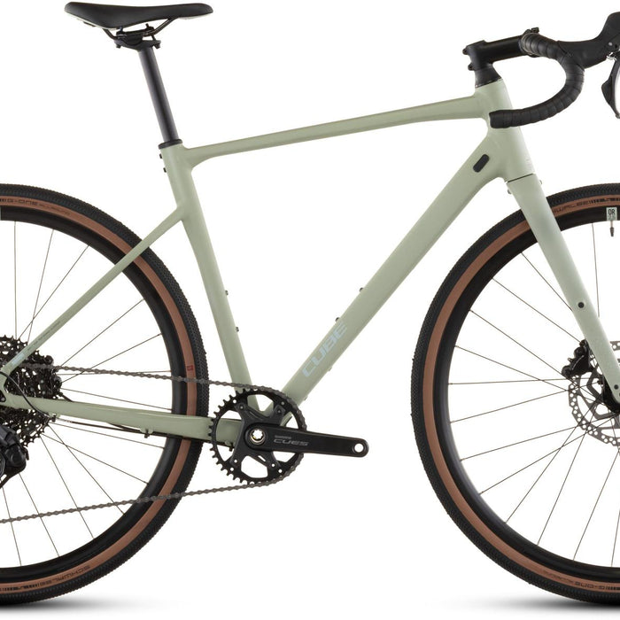 2026 Cube Cube Nuroad Pro Gravel Bike In Pea And Grey