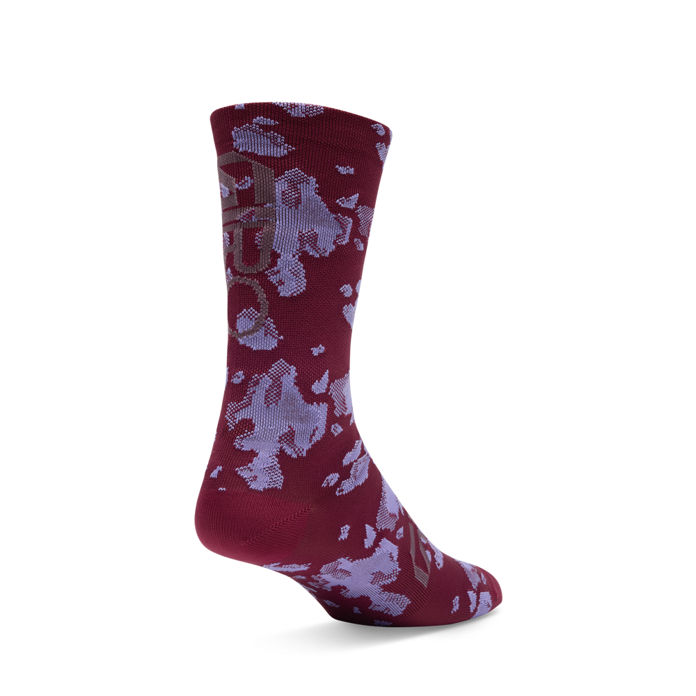 2026 GIRO Comp Racer High Rise Unisex Cycling Socks in Maroon Pulse