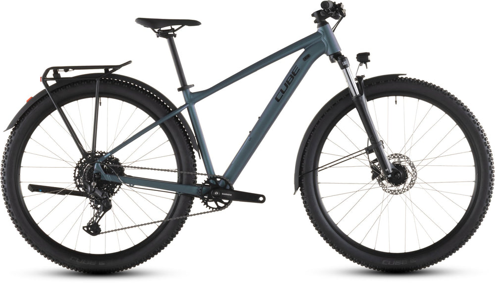 2026 Cube Cube Aim Pro Fe Hardtail Mountain Bike In Smaragdgrey And Prism