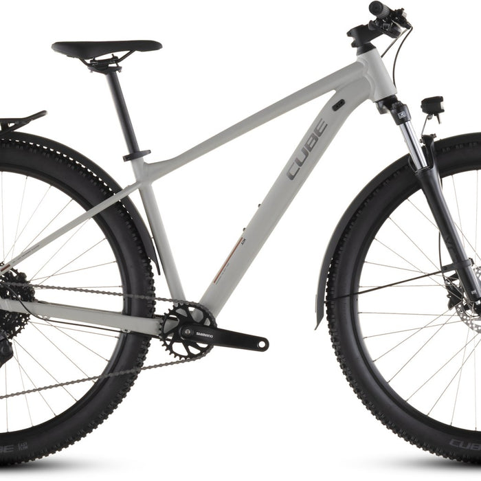 2026 Cube Cube Aim Pro Fe Hardtail Mountain Bike In Greige And Titan